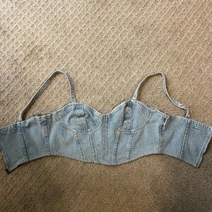 Zara denim corset